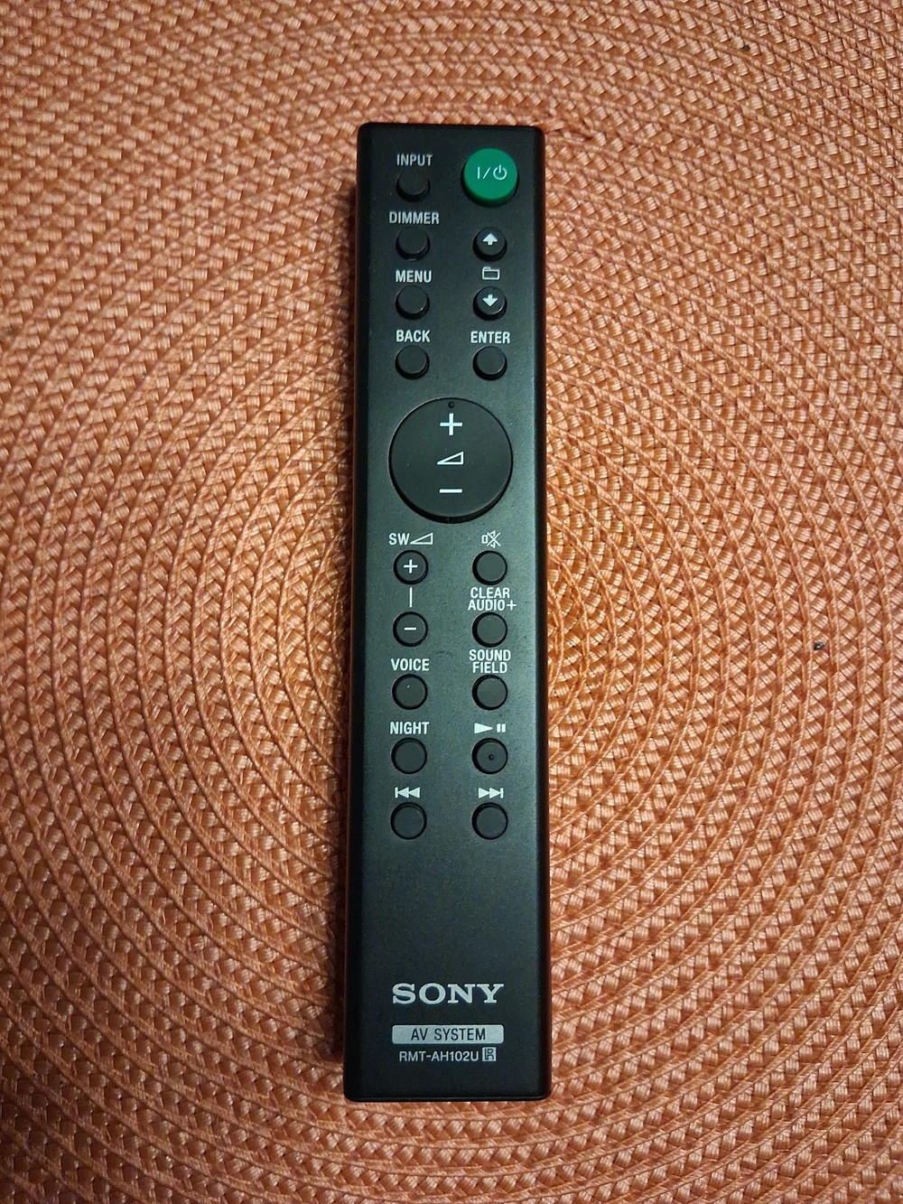 Sony AV System Remote RMT-AH102U